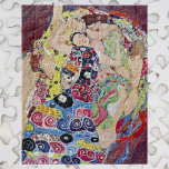 Maiden (Maagd), Gustav Klimt,  Art Nouveau Legpuzzel<br><div class="desc">De Maiden (ook bekend als The Virgin) (1913) van Gustav Klimt is een schilderij van het Victoriaans ERA Art Nouveau-symboliek. Verschillende vrouwen die in een bed met kleurrijke mozaïekpatroondekens paaien, stretchen en slapen. Over de kunstenaar: Gustav Klimt (1862-1918) was een Oostenrijkse symbolistische schilder en een van de meest prominente leden...</div>