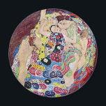 Maiden (Maagd), Gustav Klimt,  Art Nouveau Magneet<br><div class="desc">De Maiden (ook bekend als The Virgin) (1913) van Gustav Klimt is een schilderij van het Victoriaans ERA Art Nouveau-symboliek. Verschillende vrouwen die in een bed met kleurrijke mozaïekpatroondekens paaien, stretchen en slapen. Over de kunstenaar: Gustav Klimt (1862-1918) was een Oostenrijkse symbolistische schilder en een van de meest prominente leden...</div>