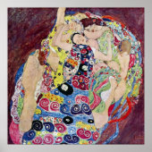 Maiden (Maagd), Gustav Klimt,  Art Nouveau Poster (Voorkant)