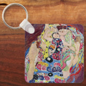 Maiden (Maagd), Gustav Klimt,  Art Nouveau Sleutelhanger (Voorkant)