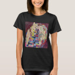 Maiden (Maagd), Gustav Klimt,  Art Nouveau T-shirt<br><div class="desc">De Maiden (ook bekend als The Virgin) (1913) van Gustav Klimt is een schilderij van het Victoriaans ERA Art Nouveau-symboliek. Verschillende vrouwen die in een bed met kleurrijke mozaïekpatroondekens paaien, stretchen en slapen. Over de kunstenaar: Gustav Klimt (1862-1918) was een Oostenrijkse symbolistische schilder en een van de meest prominente leden...</div>