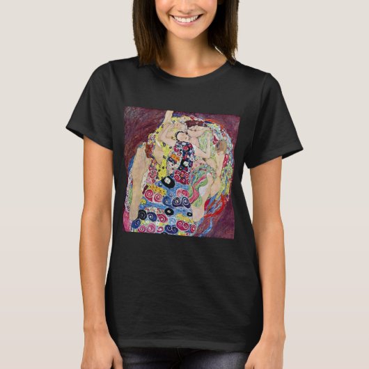 Maiden (Maagd), Gustav Klimt,  Art Nouveau T-shirt (Voorkant)