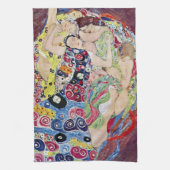 Maiden (Maagd), Gustav Klimt,  Art Nouveau Theedoek (Verticaal)