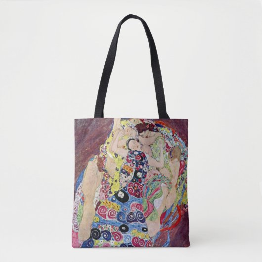 Maiden (Maagd), Gustav Klimt,  Art Nouveau Tote Bag (Voorkant)