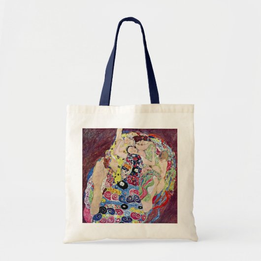 Maiden (Maagd), Gustav Klimt, Art Nouveau Tote Bag (Voorkant)