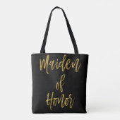 Maiden of Honor Gold Trouwtas Tote Bag (Achterkant)