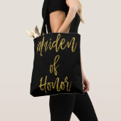 Maiden of Honor Gold Trouwtas Tote Bag (Dichtbij)
