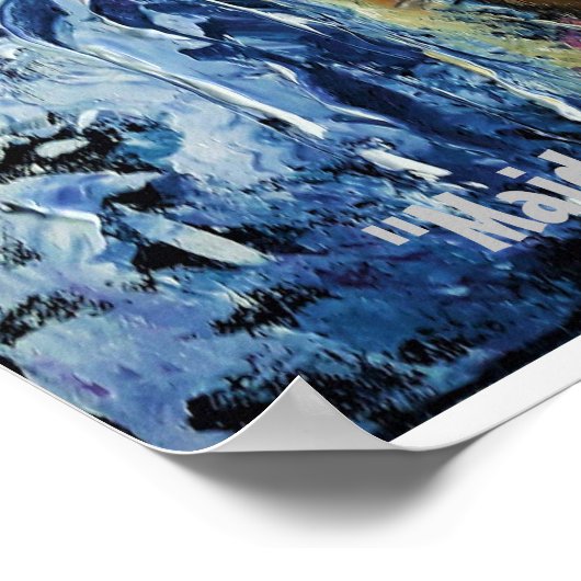 "Maiden of our Big Blue Wave" Poster (Hoek)