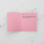 Maiden spelen harp bij het meer (dank u) bedankkaart (Binnen)