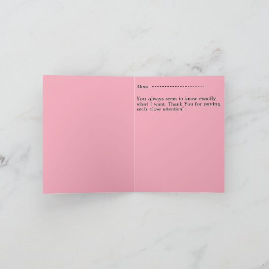 Maiden spelen harp bij het meer (dank u) bedankkaart (Binnen)