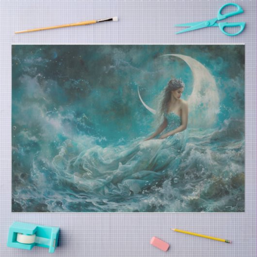 Maiden van het Zee Tissuepapier (Craft)