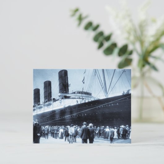 Maiden Voyage of RMS Lusitania, 13 september 1907 Briefkaart (Staand voorkant)