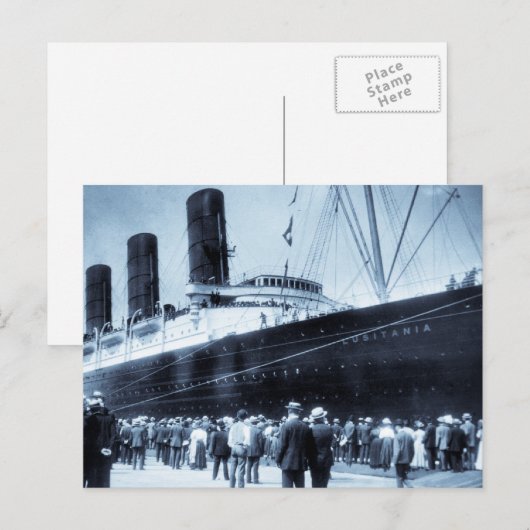 Maiden Voyage of RMS Lusitania, 13 september 1907 Briefkaart (Voorkant / Achterkant)