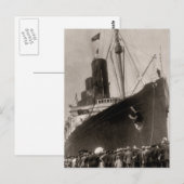 Maiden Voyage of RMS Lusitania, 13 september 1907 Briefkaart (Voorkant / Achterkant)