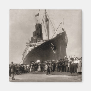 Maiden Voyage of RMS Lusitania 13 september 1907 Magneet