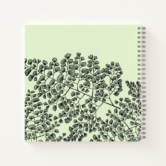 Maidenhair Fern Notitieboek (Achterkant)