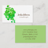 Maidenhair Fern Plant Waterverf Groen Visitekaartje (Voorkant / Achterkant)