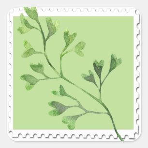 Maidenhair Fern Waterverf Floral Sticker