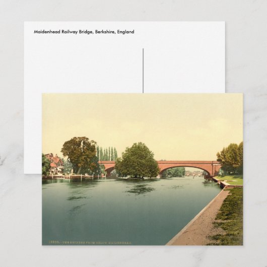 Maidenhead Railway Bridge, Berkshire, Engeland Briefkaart (Voorkant / Achterkant)