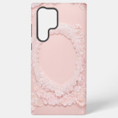 Maiden's Dream Cherry Blossom Lace Oval Phone Case Samsung Galaxy Hoesje (Achterkant)