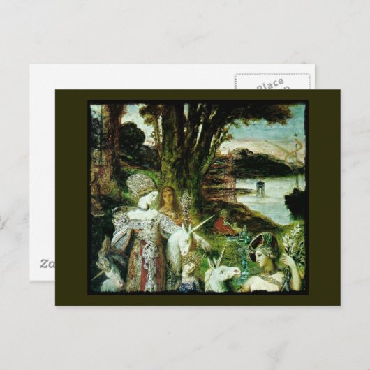 Maidens en Unicorns Briefkaart (Voorkant / Achterkant)