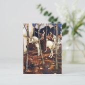 Maidens op witte paarden Verticaal Briefkaart (Staand voorkant)