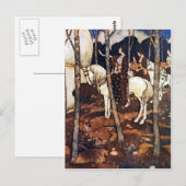 Maidens op witte paarden Verticaal Briefkaart (Voorkant / Achterkant)