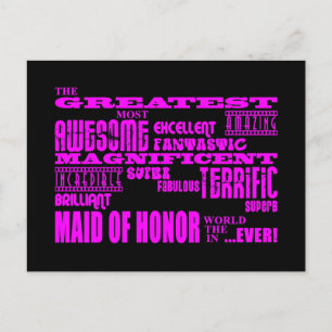 Maids of Honor Fun Gifts: Grootste Maid of Honor Briefkaart