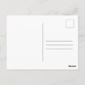 MaIe Afstuderen Eenvoudige zwarte witte foto Briefkaart (Achterkant)