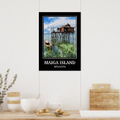 MAIGA ISLAND MALAYSIA TRAVEL POSTER (Keuken)
