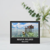 Maiga Island Maleisië Briefkaart (Staand voorkant)