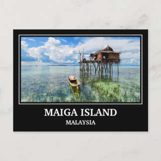 Maiga Island Maleisië Briefkaart