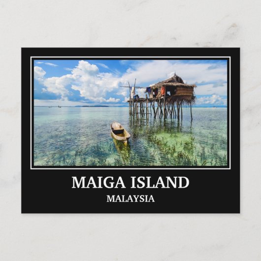 Maiga Island Maleisië Briefkaart (Voorkant)
