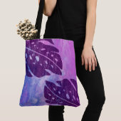 Maikai Hawaiian Monstera Leaf Stropdas-Dye Beach t Tote Bag (Dichtbij)