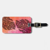 Maikai Hawaiian Monstera Leaf Stropdas-Dye Blend Bagagelabel (Voorkant horizontaal)