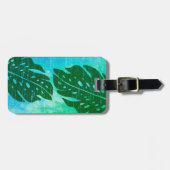 Maikai Hawaiian Monstera Leaf Stropdas-Dye Blend Bagagelabel (Voorkant horizontaal)