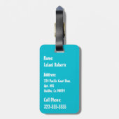 Maikai Hawaiian Monstera Leaf Stropdas-Dye Blend Bagagelabel (Achterkant verticaal)