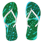 Maikai Hawaiian Monstera Leaf Stropdas-Dye Blend Teenslippers (Voetbed)