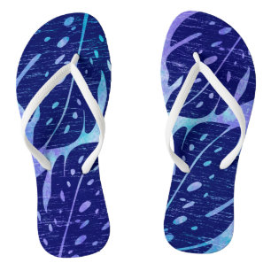 Maikai Hawaiian Monstera Leaf Stropdas-Dye Blend Teenslippers