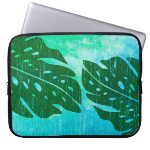 Maikai Hawaiian Monstera Leaf Stropdas-Dye Wetsuit Laptop Sleeve