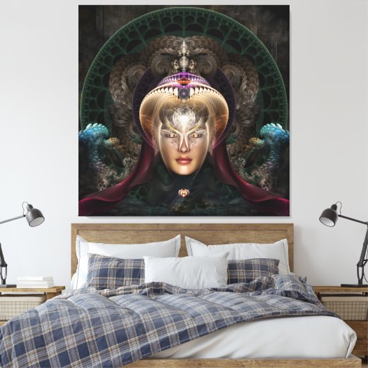 Maikia - Het Mystic Guardian Canvas (Insitu (Slaapkamer))