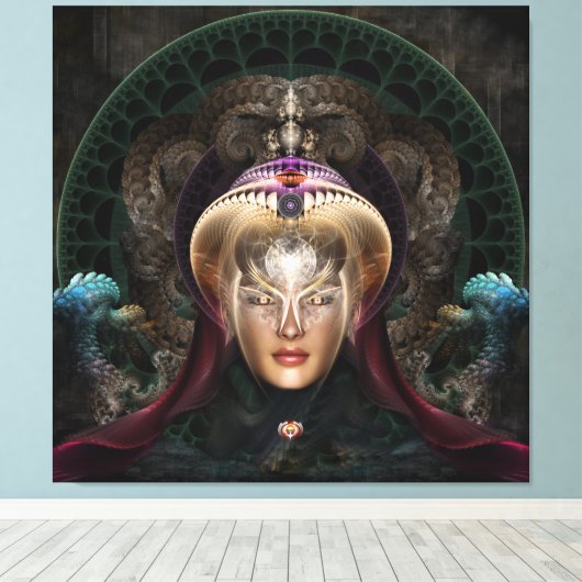 Maikia - Het Mystic Guardian Canvas (Insitu (Houten vloer))