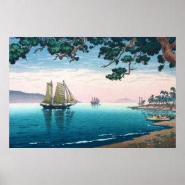 Maiko Beach door Tsuchiya Koitsu Poster