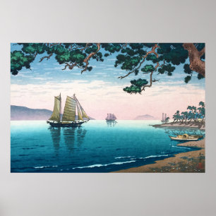 Maiko Beach door Tsuchiya Koitsu Poster