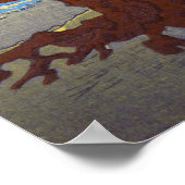 Maiko Beach Harima Province Utagawa Hiroshige Post Poster (Hoek)