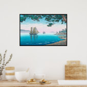 Maiko Beach Tsuchiya Koitsu waterscape shin hanga Poster (Keuken)