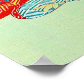 Maiko en Golden Pavilion Hasegawa Sadanobu III Poster (Hoek)