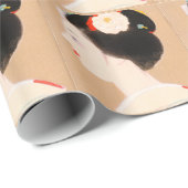 Maiko japans meisje in kimono dame geisha cadeaupapier (Rol Hoek)