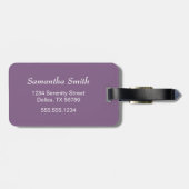 Maiko Kokeshi Doll - Blue Kimono Geisha Girl Bagagelabel (Achterkant horizontaal)