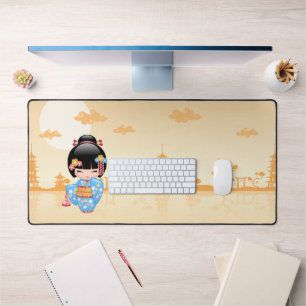 Maiko Kokeshi Doll - Cute Japanese Geisha Girl Bureaumat